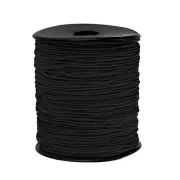 Elastic Cord Stretchy String 1.5mm 109 Yards Black for Crafts