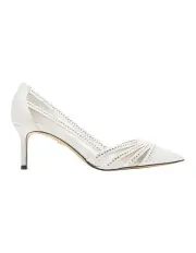 [NINA] Noreen Heeled Shoes in Ivory Luster Satin