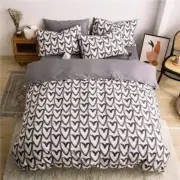 Love patternt Three-Piece Bedding Set - Comfortable Polyester with Adjustable Co