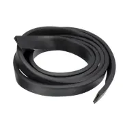 15/64"x 25/32"x 4.9ft Rubber U Channel Edge Trim Flat Fits 1.5-2mm Edge, Black