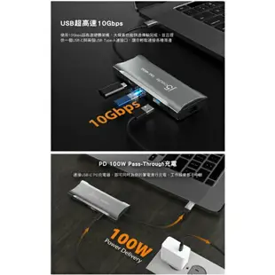 j5create USB Type-C 真4K60 HDMI Gen2高速9合1多功能集線器Hub JCD393