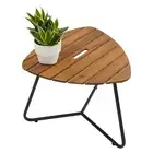 Lightweight Portable Adirondack Side Table 15"H - Solid Wood Patio Table for