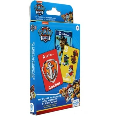 Paw Patrol Alphabet & Number Flashcards . Word & Number Learning Games Age 2+
