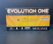 Ansell Latex Gloves Extra Small Microflex 10 Boxes with 100 Gloves Each