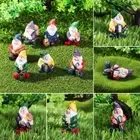 Gnome Figurines Desktop Decoration Fairy Garden Gnomes Miniature Dwarfs Statue