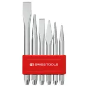 Authent PB SWISS 6pcs Pin Punch & Chisel Set with Plastic Holder PB.850B SMALL