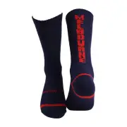AFL MELBOURNE DEMONS ADULT & YOUTH CREW SPORTS SOCKS SIZE 11 - 14
