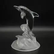 Cristal d’ Arques Genuine Lead Crystal Dolphin Figurine