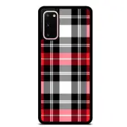 Tartan Plaid Black Red Case Cover For Samsung Galaxy S23 S22 Plus Ultra S21+ S20