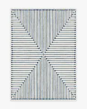 150' x 215' | Machine Washable Runner Rug | Kid & Pet Friendly | Indoor Rug | Jonathan Adler Inkdrop Slate Blue Rug | Ruggable