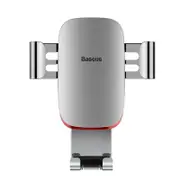 Metal Gravity Linkage Auto Lock Car Mount Air Vent Holder Stand for Samsung S9 Mobile Phone SILVER COLOR