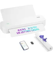 Portable Printers Wireless for Travel, Portable Printer, Inkless Printer 8.5x11
