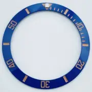 38mm Blue GMT Rose Golden Font Ceramic Watch Bezel Watch Part for 40mm Case