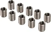 Thread Adapter Reducer Nut Inserts, Stainless Steel Repair Sleeve Reducers M10 x 1.5 Female M12 x 1.75 Male Threading Conversion Nuts Suitable for Plumbing Compressed Air Hydraulic 10PCS