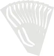 Airbrush Eyebrow Stickers | Airbrush Brow Mapping Template | 10 Pairs Professional Eyebrow Dyeing Stencils, Ruler, Auxiliary Shaper, Tinting Stamp, Strips
