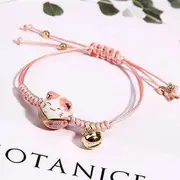 Lucky Cat Bracelet Pink - One Size