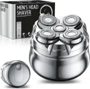 Electric Head Shaver for Bald Men: LED Display Razor Deep Cleaning Recharge
