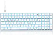 TMKB T98SE Mechanical Gaming Keyboard, Number Pad, LED Backlit, Programmable, An