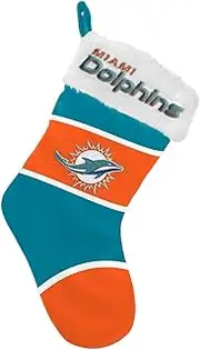FOCO NFL Miami Dolphins 2024 Colorblock Holiday Stocking