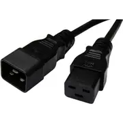 8ware RC-3084-020 Power Extension Cable Lead 2m 15A IEC-C19 to IEC-C20 Male to Female for UP