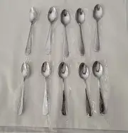 World Demitasse Espresso Stainless Flatware Spoons Stamped 243 Set Of 11