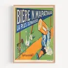Biere N. Mapataud Bicycle 1920 Retro Vintage Poster Print