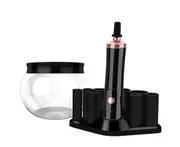Electric Scrubber Beauty Eyelash Glue Quick-drying Machine Makeup Brush Cleaner Beauty Brush Spin-dry Cleaner-Black