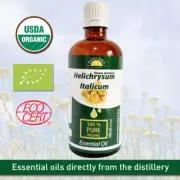 Helichrysum Italicum Organic 100% Pure - Directly from the distilery 100 ml