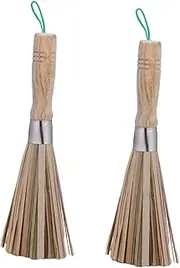 2Pcs Brush for Kitchen Cleaning Oil Wok and Pot Scrubbing Tool and Sturdy Dish Cleaning Brushes for Grease Removal