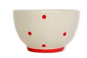 Red Polka Dots 5 Inch Bowl Adorable Balsam Farm New