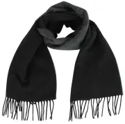 GANT Men's Winter Knit Scarf Shawl 100% Lambswool Black One Size