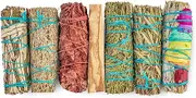 JL Local 7 Sage Smudge Kit with Blue Sage, 7 Chakra White Sage, Cedar, Dragon's Blood, Rosemary, Yerba Santa, Palo Santo | Salvia Blanca Para Limpiar Sustainably Sourced