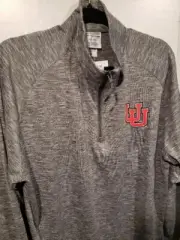 Champion 1/4 zip pull over mens size L Utah University