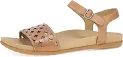 [Dansko] Jodie Sandal for Women - Leather Linings and Uppers for All-Day Comfort - Dual-Density EVA Footbed and Lightweight Rubber Outsole for Long-Lasting Wear, Light Tan, 11.5-12