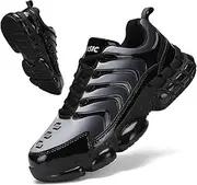 [LACADER] Steel Toe Shoes for Men Women, Composite Toe Shoes Indestructible Safety Shoes, Lightweight Steel Toe Sneakers Puncture Proof, Air Cushion Breathable Industry Construction Non Slip Work Shoes