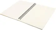 Ipetboom Minimalist Cowhide Cover Notebook for School Work Travel Thick Paper Spiral Memo Pad