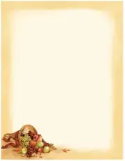 Great Papers! Great Papers CORNUCOPIA 80 Count Letterhead, light brown
