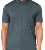 Men's UNIONBAY Olympus Green Short Sleeve Button-up Polo Size LARGE NWT
