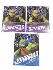 Teenage Mutant Ninja Turtles Portfolio Folder Lot of 3 Donatello Leonardo NEW