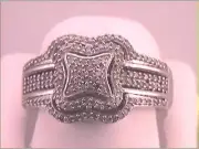 1/2CT-DIA CLUSTER RING