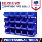 20-Piece Storage Bin Garage Rack Part Nuts Bolts Tool Organizer Workshop AU