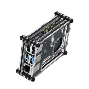 9-Layer Acrylic Case with Cooling Fan & Heatsink for Raspberry Pi 4B I