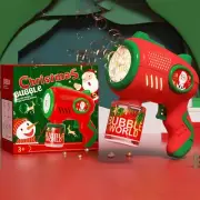 Christmas Automatic Bubble With Santa For Kids Bubble Machine With Lighting