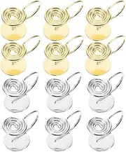 [AOKWAWALIY] 6 Pairs Gold Clip on Earrings Flat Back No Piercing Ear Clips Ear Cuffs Wrap Earring Set Cuffs Earrings For Women Girls