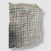 Tommy Hilfiger Men White Silk Tattersall Pocket Square