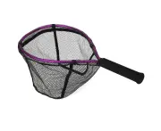 Fishing Net Bag Aluminium Alloy Handheld Diddlenet Lure Portable Small Hand Brailer(Purple )