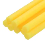 8 Pcs Mini Hot Glue Sticks, 0.28" Dia x 7.87" Long EVA Sticks, Light Yellow