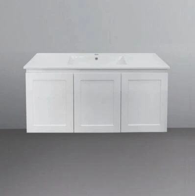 Alison | 1200mm Matte White Hampton Wall Hung Vanity