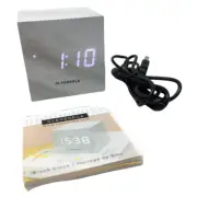 CLOUDNOLA Block Clock 3-in-1 LED Cube Alarm Clock Time Temperature Date NWT