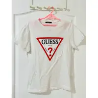 在飛比找蝦皮購物優惠-D2 專櫃品牌 GUESS短袖 倒三角logo 純棉T恤M